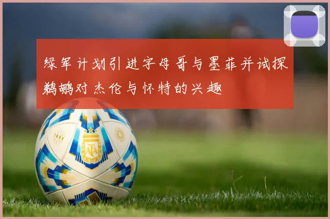 绿军计划引进字母哥与墨菲并试探鹈鹕对杰伦与怀特的兴趣
